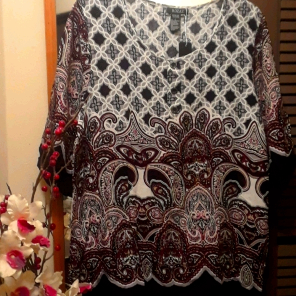 CREW NECK LINE TUNIC TOP
